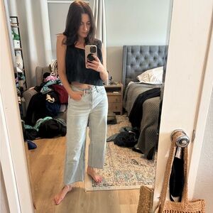 Old Navy Women's Light Blue wide leg Jeans